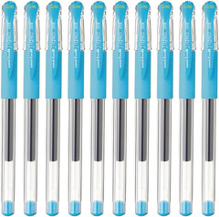 Uni-Ball Signo Snap Cap Gel Ink Ballpoint Pen, 0.38Mm Extra Fine Point, Sky