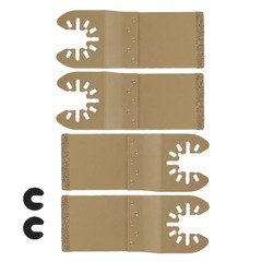 Steel 4PCS Saw Blade Tool Cutter Cemented Carbide Tiles Oscillating Cutting