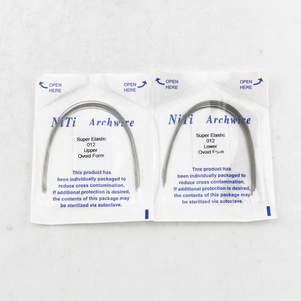 20 Pcs Dental Orthodontic Niti Arch Wire Round Super Elastic Upper+Lower 012-020