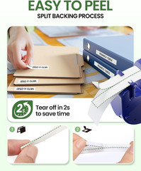 Compatible Dymo LetraTag Refill 91330 White Paper Label Tape 12mm 1/2 LT-100H