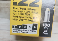 Ramset 42CW .22 Caliber Yellow master shot, triggershot, Hammer shot *10 Boxes*