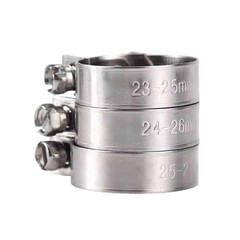 Mini Hose Jubilee Clip Clamp Fuel Line Petrol Pipe Clamps Clips Stainless Steel
