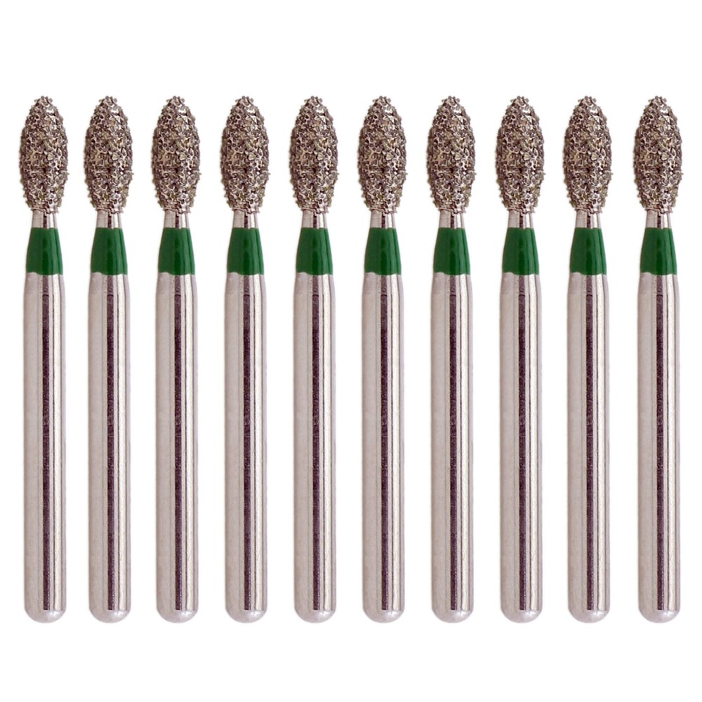 Dental Diamond Burs FG 379/023C Egg Football Shape Coarse Grit High Speed Bur
