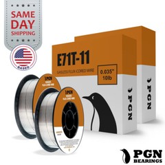 (2 x 10-Lb Spools) E71T-11 .035″ Flux Core Welding Wire – Gasless Mild Steel MIG