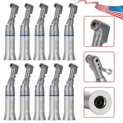10PCS NSK Style Dental Slow Low Speed Contra Angle Handpiece E-type Latch Attach