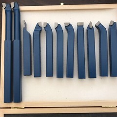 11pcs Carbide Metal Lathe Cutting Turning Bits /Knife Tools Set 10mm/12mm