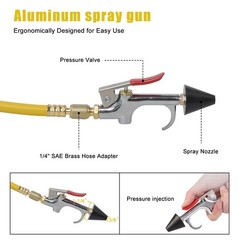 AC Flush Kit Automotive Air Conditioner System Clean Canister Flushing Gun Tool~