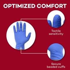 Dealmed Medical Exam Gloves – 200 Count Large Nitrile Gloves, Disposable .