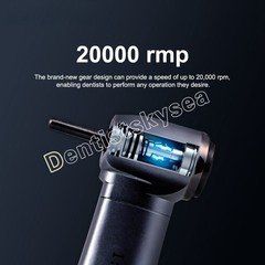 NSK Ti-MAX X95L Style Dental 1:5 LED Fiber Optic Contra Angle Handpiece Red Ring