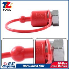 1/2″ Ag Hydraulic Quick Connect Tractor Couplers +Dust Caps Ball Pioneer Style
