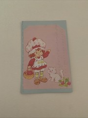 Handmade Upcycled 1980s Strawberry Shortcake Cute Pocket Notebook 3 Sets