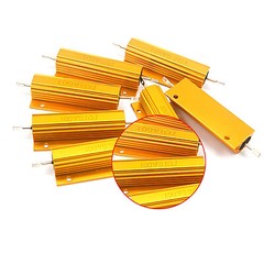 5/10/25 ~500W High Power Golden Aluminium Load Resistor Wirewound Various Values