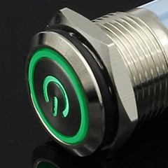 Waterproof Metal Push Button Switch with LED 5V 12V 24V 220V 12mm–22mm