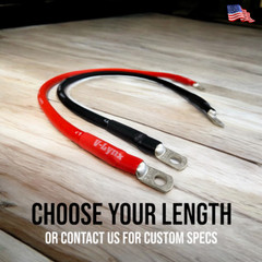 Pair of 4 AWG Gauge Red and Black 100% Copper Battery Inverter Cables Solar RV