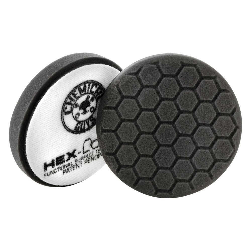 Chemical Guys Hex-Logic 5-1/2″ Foam Black Soft Hook-and-Loop Polishing Pad