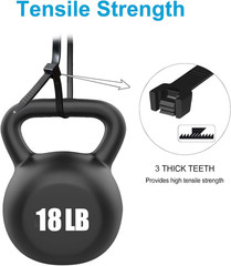Zip Ties 4 Inch, Small Zip Ties with 18 Lb Tensile Strength, Black, 1000 Pack, b