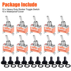 10X Toggle SWITCH ON/OFF Heavy Duty 15A 250V SPST Terminal Car Boat