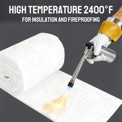 2400F Ceramic Fiber Insulation Blanket 1″ x 24″ x 300″ Ceramic Fiber Fireproof