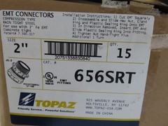 TOPAZ EMT CONNECTORS 2″ 656SRT BOX OF 15