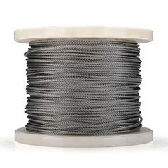 Yessources 500-ft 1/8″ T316 Stainless Steel Cable 7×7 Wire Rope for Deck Railing