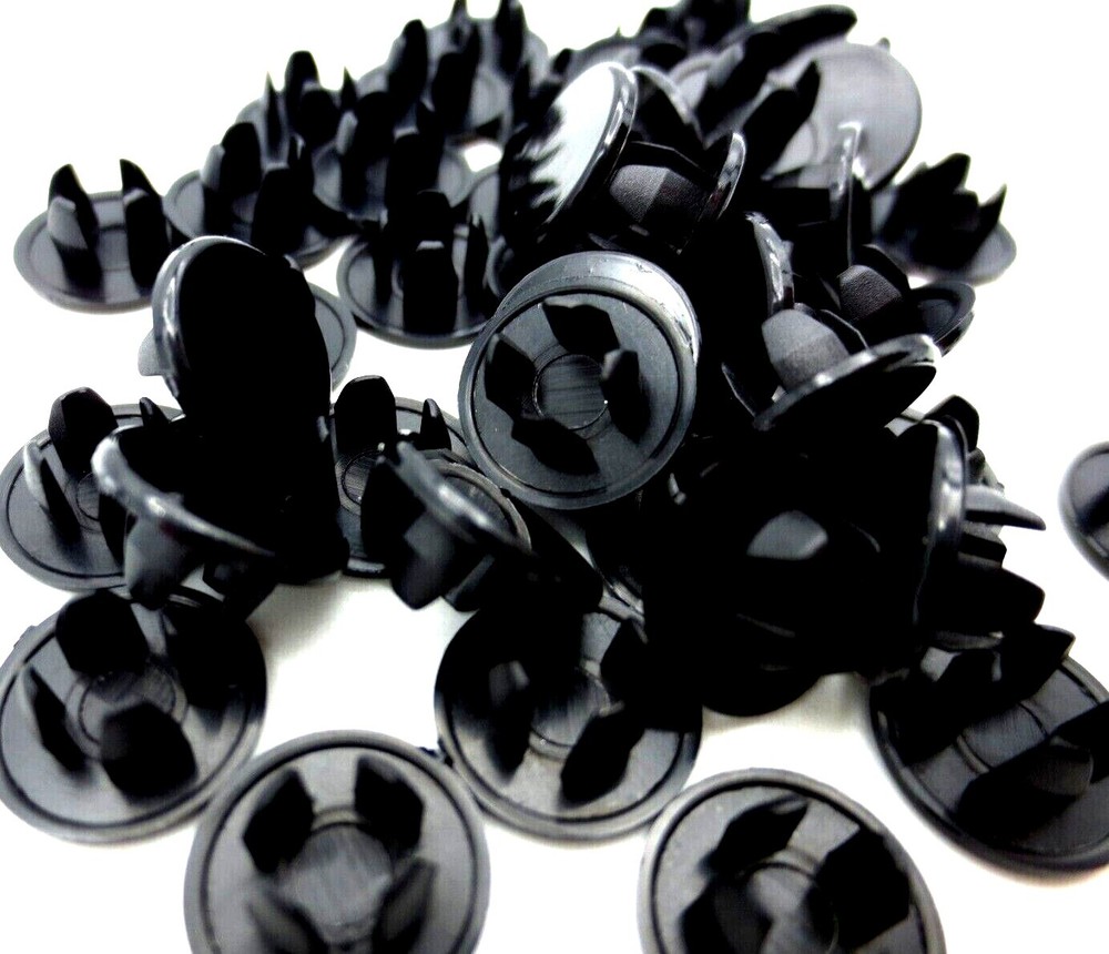 1/4″ Sheet Metal Hole Plug Nylon Panel Plug Flush Flat Top Black For 1/4″ Hole