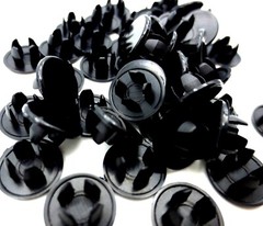 1/4″ Sheet Metal Hole Plug Nylon Panel Plug Flush Flat Top Black For 1/4″ Hole