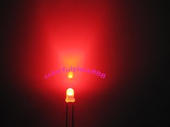 50pcs, 3mm Dual Bi Color Polar Changing Red/Green Led Diffused Leds + Resistors