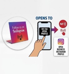 🇺🇸 NFC INSTAGRAM STAND One TAP straight to INSTAGRAM US SELLER! google review