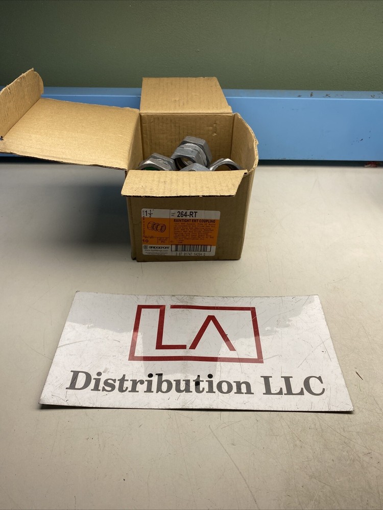 264-RT 1-1/2” Bridgeport RainTight EMT Coupling Qty.10