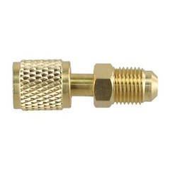 Easy to Install Brass Adapter for R32 R410a AC Systems Male 5/16 x F1/4 SAE