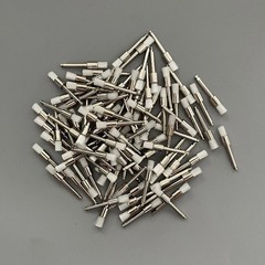 100 Pcs Dental Disposable White Nylon Polishing Flat Latch Polisher Prophy Brush