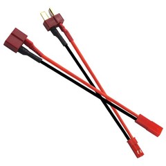 1 Pair 10CM 20AWG T Plug to JST Connector Adapter, RC Lipo Battery Charger
