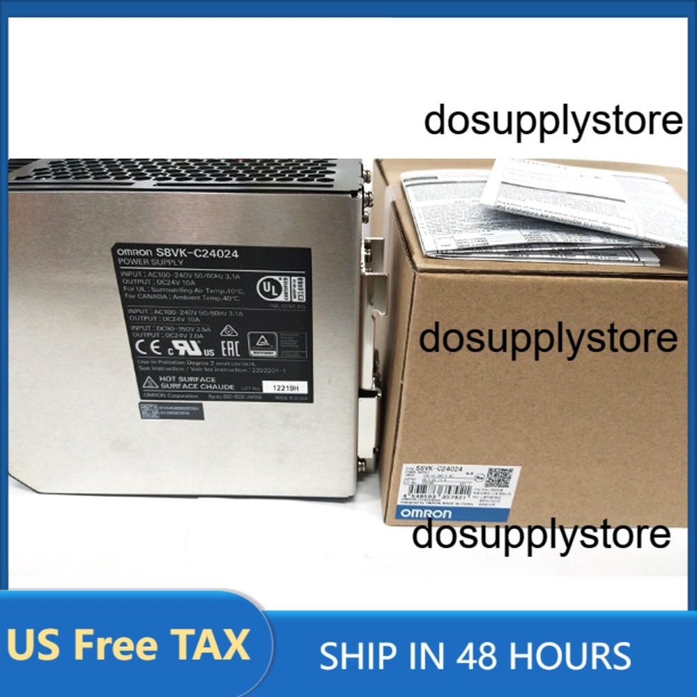 new Omron S8VK-C24024 Switching Power Supply 100-240VAC 24VDC 10A US Free TAX