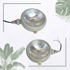 Gray Head Light Fits for Ford Tractor 8N 2N 9N 600 800 NAA 310066F 12V Pair lamp