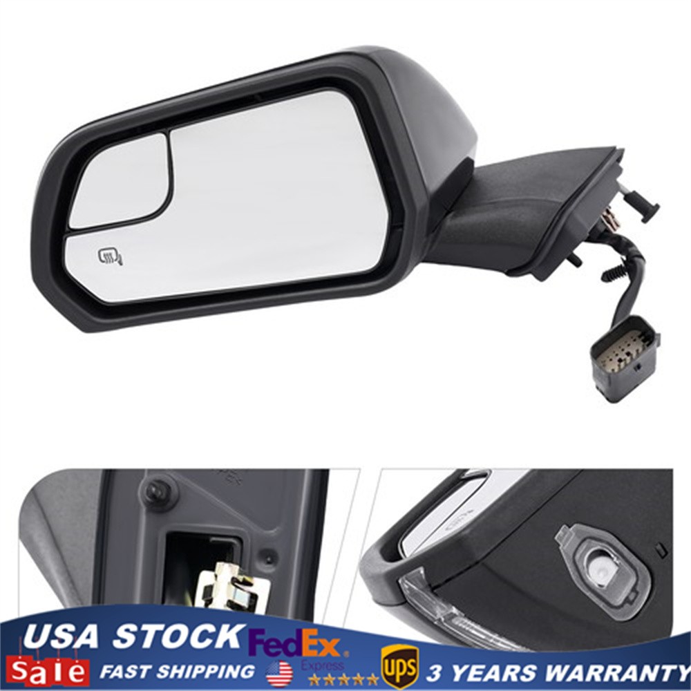 Side View Door Mirror Driver Left Side Power Mirror For 2015-2020 Ford Mustang