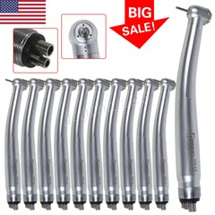 10pcs USA NSK Style Dental High Fast Speed Handpiece Push 4 Hole Burr