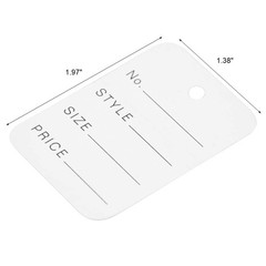 2000 PCS Price Tags1.94″ X 1.38″Clothing Tag White Pricing Tags Clothes Size Tag