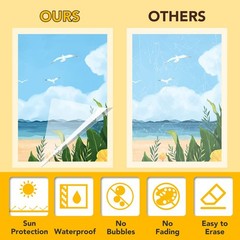 25 Pack Self Adhesive Laminating Sheets, 9 X 12 Inch, Clear Sticker Laminate She