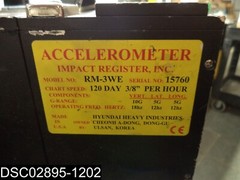 Used: RM-3WE Impact Register Inc. 3 Way Accelerometer Earthquake Reading Meter