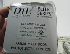 DTL Elite 480 Volt 1000 Watt LED Daylight/Dark Light Photocell Sensor DLL480F