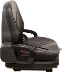 Universal Black Vinyl Forklift Suspension Seat fits Doosan etc