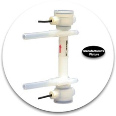 NEW TOKYO KEISO malema 3L/min Teflon PFA Ultrasonic Liquid Flow Sensor w/Meter