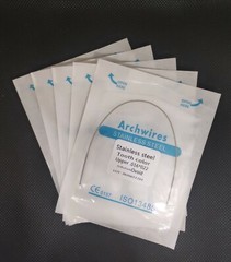 20Packs Dental Orthodontic Stainless Steel Tooth Color Rectangular Arch Wires