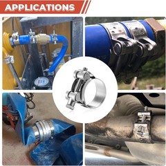 Mini Hose Jubilee Clip Clamp Fuel Line Petrol Pipe Clamps Clips Stainless Steel