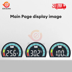 Battery Capacity Voltage Meter, 12V 24V 48V 60V 84V IP68 Waterproof LCD Battery
