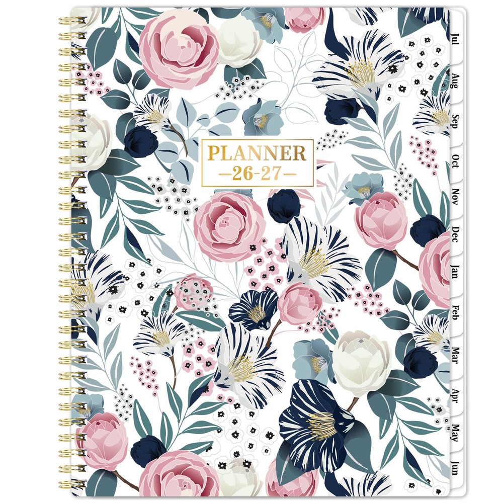 Planner 2026-2027 – Academic 2026-2027, 9 x 11 inches, purple/pink