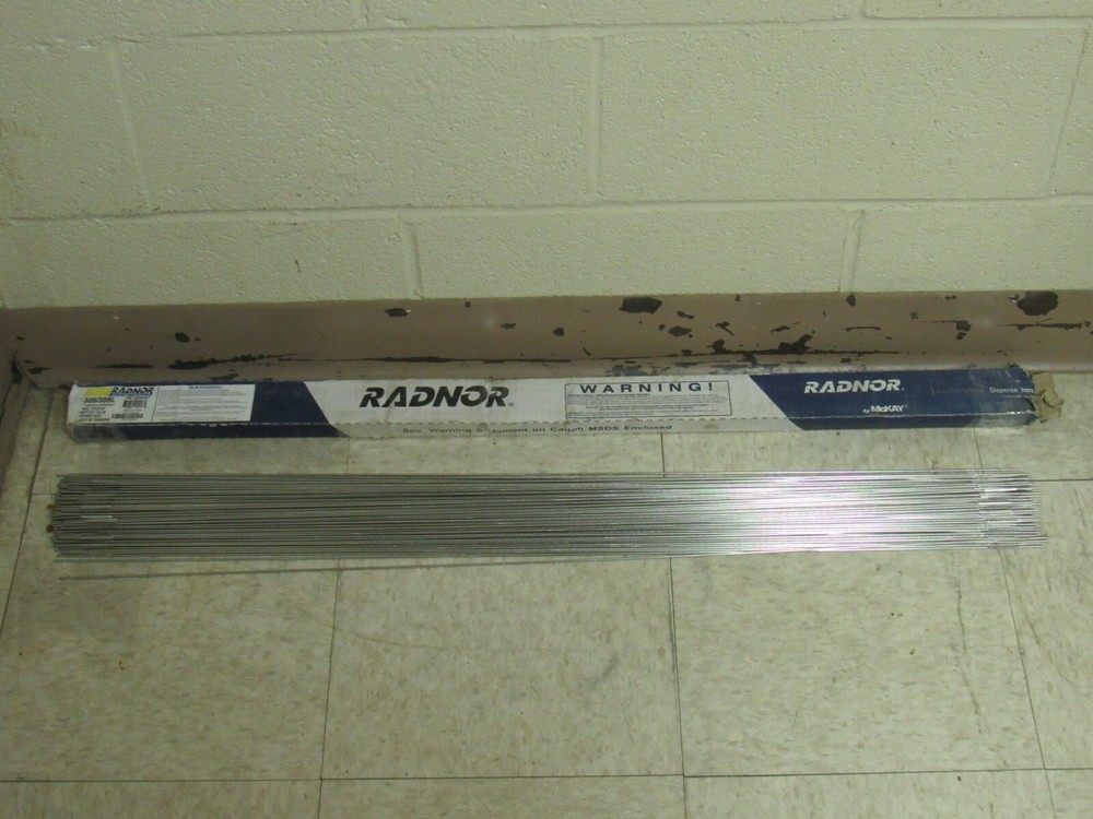 NEW 124PCS 8.12LBS RADNOR WELDING ROD ER309/309L AWS/SFA 5.9 3/32″ X 36″