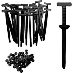 10-300 pcs INDUSTRIAL BLACK WIRE CABLE ZIP UV NYLON TIE WRAPS SELF-LOCKING CLIP