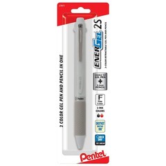 EnerGel 2S Multi-Function, 2-Ink + Pencil, (0.5mm) Fine Line, Black/RedInk/0.5mm