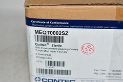 Case of 60 NEW Contec MEQT0002SZ EasyReach Sterile Quilted Polyester Cleaning Pa